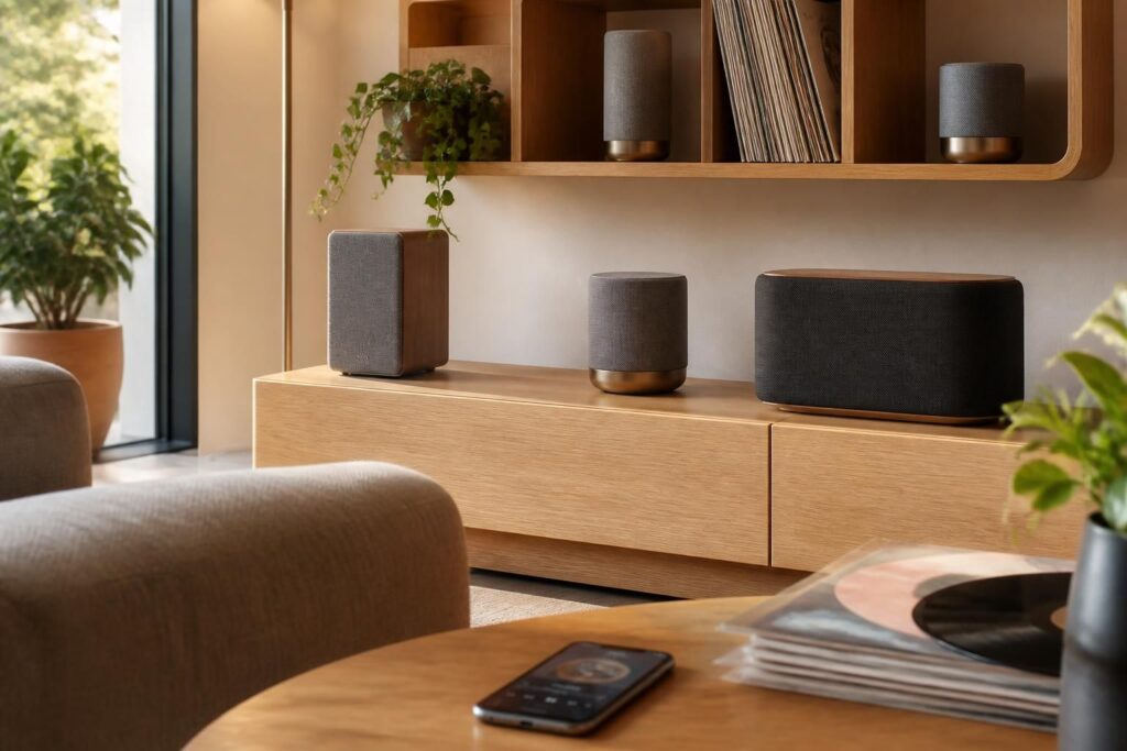 découvrez notre sélection des meilleures enceintes connectées pour profiter d'une qualité sonore exceptionnelle et écouter votre musique préférée à la maison.