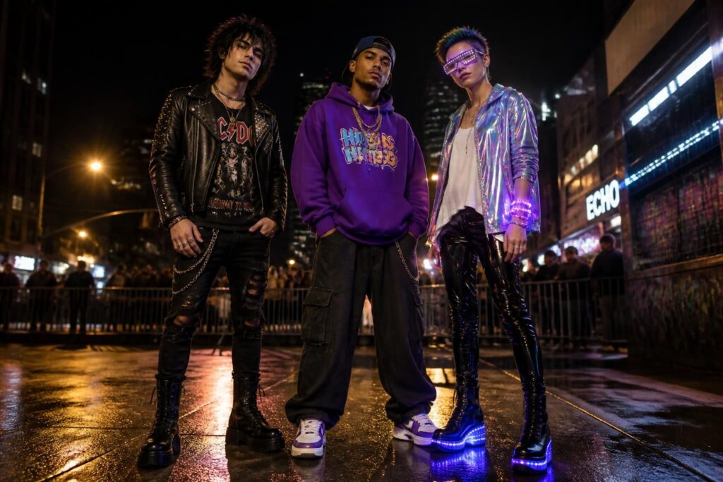 découvrez comment adapter votre look de concert en fonction du style musical : conseils mode pour le rock, le rap et l'électro afin d'être stylé et à l'aise toute la soirée.