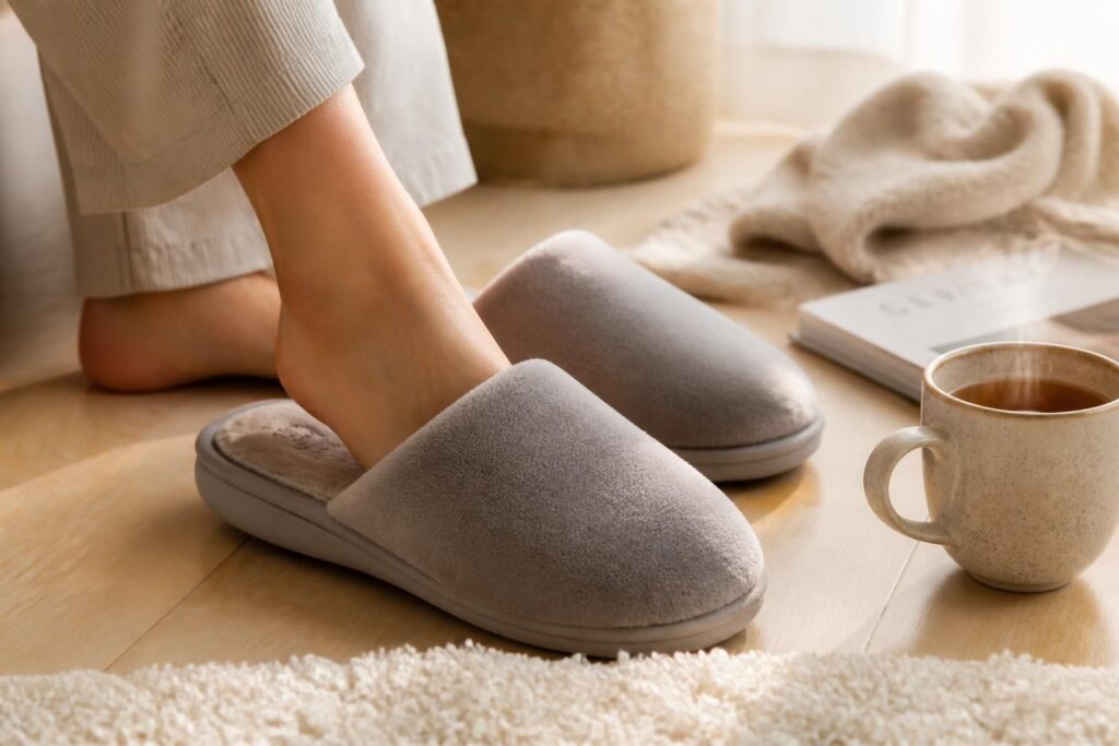 Chausson mémoire de forme : confort et bien-être pour vos pieds au quotidien