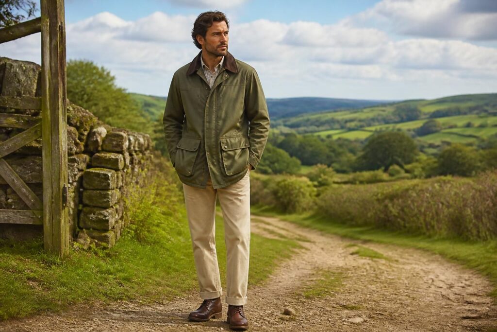 Barbour Bedale Sage : la veste emblématique pour un style intemporel