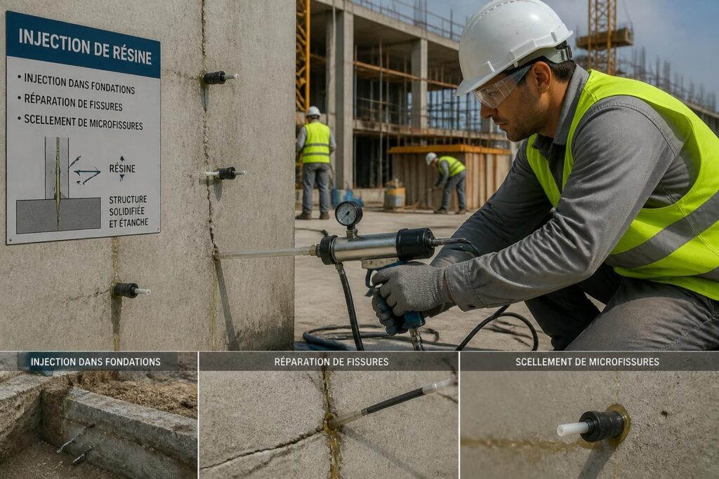 découvrez les différentes méthodes d'injection de résine et leurs applications essentielles dans le domaine de la construction pour renforcer et réparer les structures efficacement.