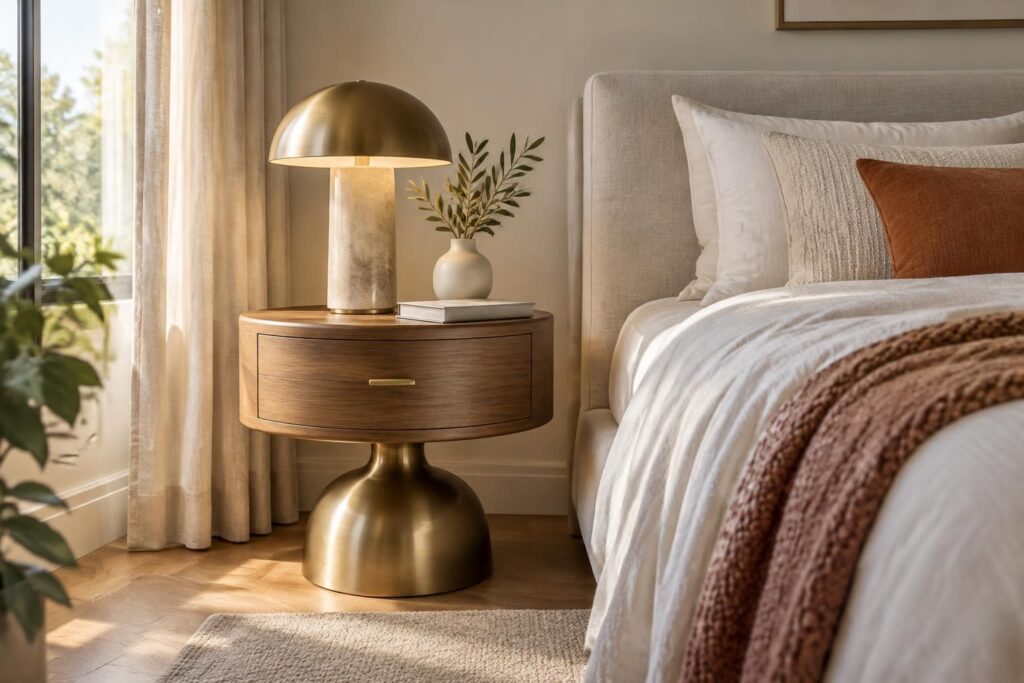 Table de chevet design pour sublimer votre chambre à coucher